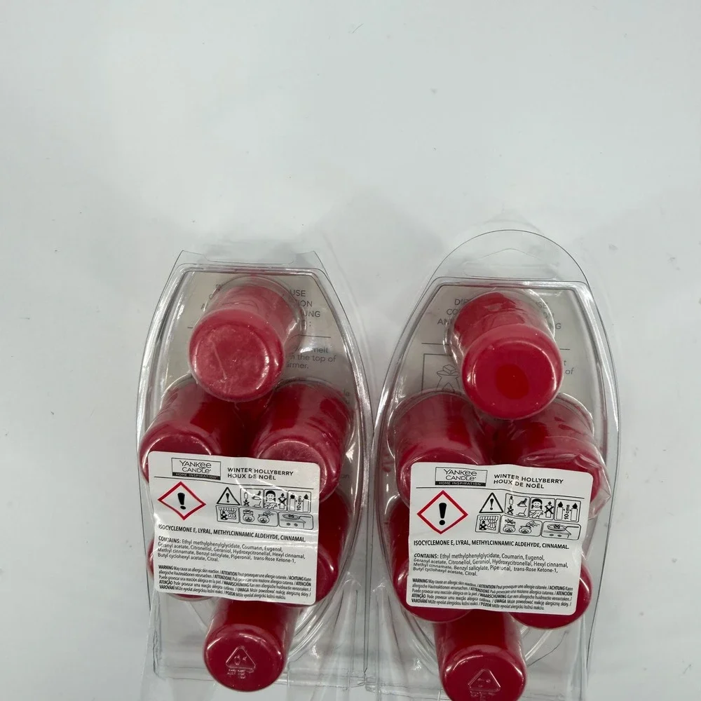 NEW 2 Yankee Candle Home Inspiration Winter Hollyberry Wax Melts‎ 75g 1574196E
